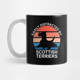 Easily Distracted By Scottish Terriers Mug